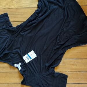 💖NWT Hippie Rose Football T-Shirt Top with Sheer Stripes on Sleeves💖